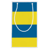 Stripes | Blauw & Geel | Klein Cadeauzakje (Voorkant)