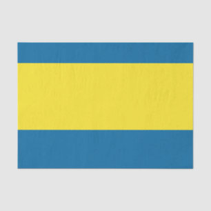 Stripes Blauw & Geel Tissuepapier