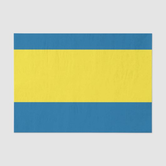 Stripes | Blauw & Geel | Tissuepapier (Voorkant)