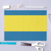 Stripes | Blauw & Geel | Tissuepapier (Craft)