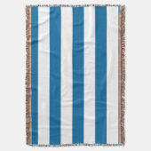 Stripes | Blauw & Wit |  | Deken (Voorkant Verticaal)