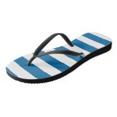 Stripes | Blauw & Wit | | Teenslippers (Schuin)