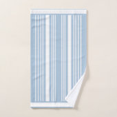Stripes Bleek blauw en witte doekset Bad Handdoek (Handdoek)