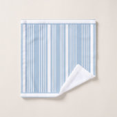 Stripes Bleek blauw en witte doekset Bad Handdoek (Wasdoekje)