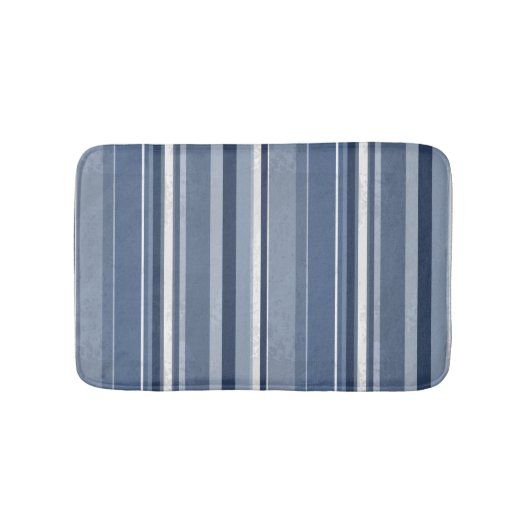 Stripes Blue Badmat (Voorkant)