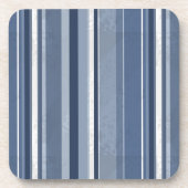 Stripes Blue Bier Onderzetter (Voorkant)