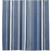 Stripes Blue Douchegordijn (Voorkant)