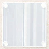 Stripes Blue Glazen Onderzetter (Achterkant)