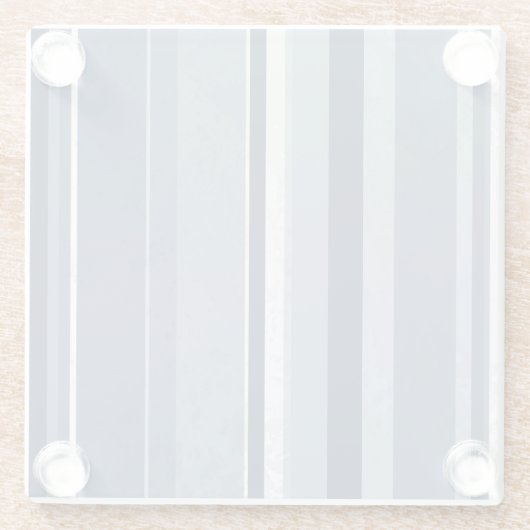 Stripes Blue Glazen Onderzetter (Achterkant)