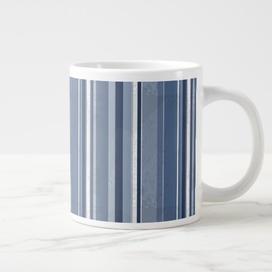 Stripes Blue Grote Koffiekop (Rechts)