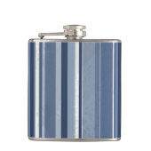 Stripes Blue Heupfles (Voorkant)