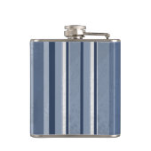 Stripes Blue Heupfles (Achterkant)