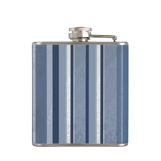 Stripes Blue Heupfles (Achterkant)