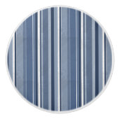 Stripes Blue Keramische Knop (Voorkant)