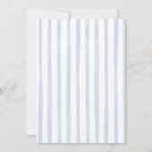 Stripes Blue Tacos Brouwen en Baby's Baby shower Kaart (Achterkant)
