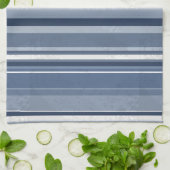 Stripes Blue Theedoek (Gevouwen)