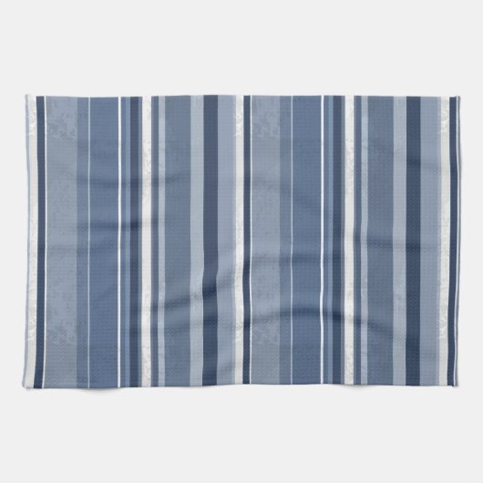 Stripes Blue Theedoek (Horizontaal)