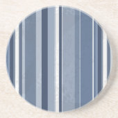 Stripes Blue Zandsteen Onderzetter (Voorkant)