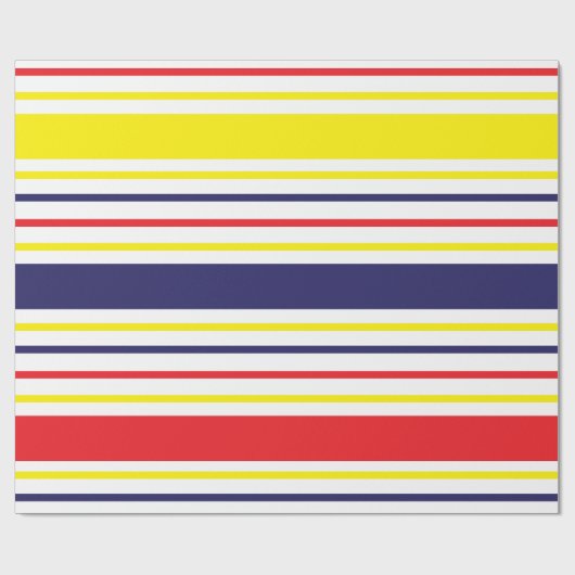 Stripes Colorful Summer Striped Pattern Cadeaupapier (Vlak)