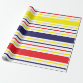 Stripes Colorful Summer Striped Pattern Cadeaupapier (Uitgerold)