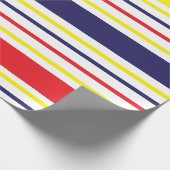 Stripes Colorful Summer Striped Pattern Cadeaupapier (Hoek)