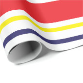 Stripes Colorful Summer Striped Pattern Cadeaupapier (Rol Hoek)