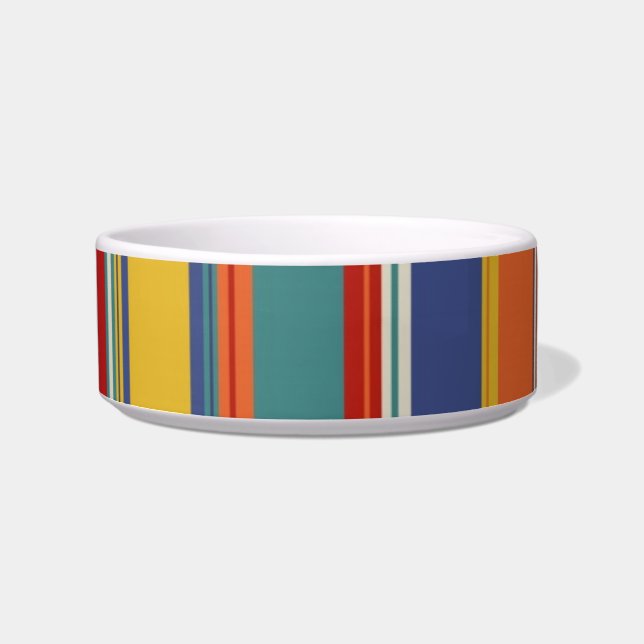 Stripes Colorful Voerbakje (Voorkant)