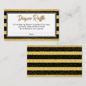 Stripes & Confetti Luier Raffle Ticket Kaarten (Voorkant / Achterkant)