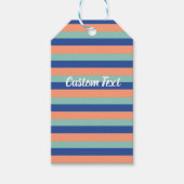 Stripes Custom Photo Gift Label Cadeaulabel (Voorkant)