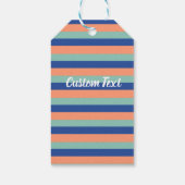Stripes Custom Photo Gift Label Cadeaulabel (Achterkant)