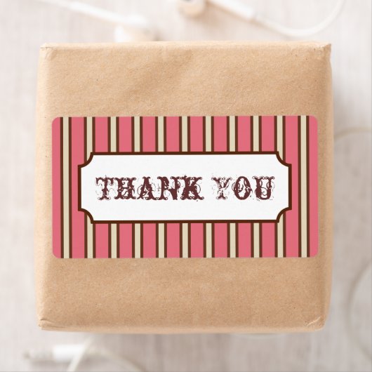  stripes Dank u Etiketten (Insitu)