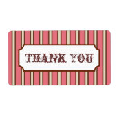 stripes Dank u Etiketten (Voorkant)