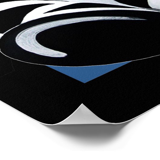 Stripes de Zebra Poster (Hoek)