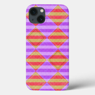 Stripes, diamanten, spotpatroon van Shirley Taylor Case-Mate iPhone Case