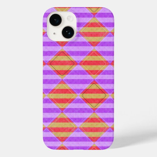 Stripes, diamanten, spotpatroon van Shirley Taylor Case-Mate iPhone Case (Achterkant)