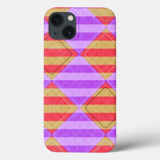 Stripes, diamanten, spotpatroon van Shirley Taylor Case-Mate iPhone Case (Achterkant)