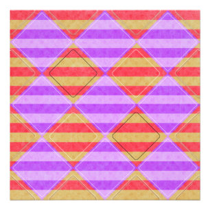 Stripes, diamanten, spotpatroon van Shirley Taylor Foto Afdruk