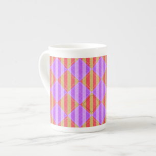 Stripes, diamanten, spotpatroon van Shirley Taylor Porselein Kop