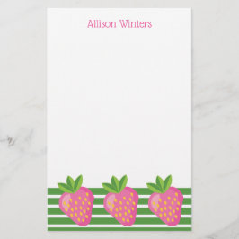 Stripes en aardbeien — Speciaal papier