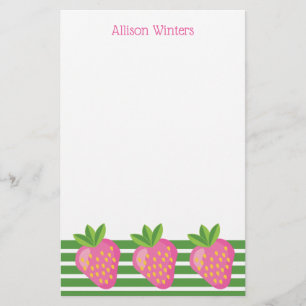 Stripes en aardbeien — Speciaal papier