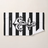 Stripes en anker bad handdoek (Handdoek)
