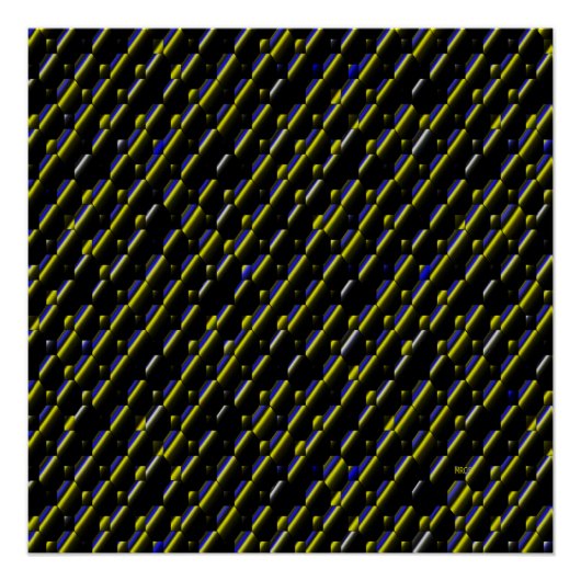 Stripes en bubbels... poster (Voorkant)