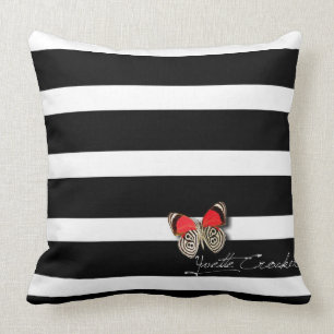 Stripes en Butterflies Kussen