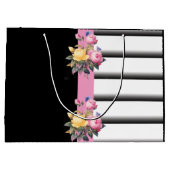 Stripes en Floral Print Groot Cadeauzakje (Achterkant)