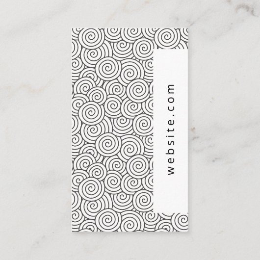 Stripes en Gold Metallic Lagen Visitekaartje (Achterkant)