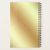 Stripes en goudbloemen planner (Achterkant)