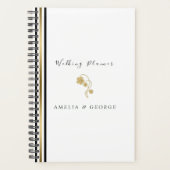 Stripes en goudbloemen planner (Voorkant)