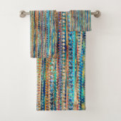 Stripes en kralen bad handdoek (Insitu)