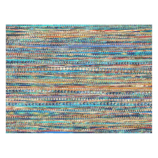 Stripes en kralen tafelkleed (Voorkant (Horizontaal))