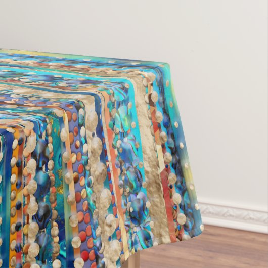 Stripes en kralen tafelkleed (Voorbeeld)